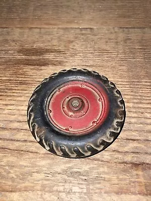 Vintage Oliver Row Crop 77 Back Tire Tractor Toy Slik Rubber Red • $7.50