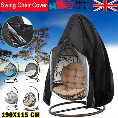 Heavy Duty Hanging Swing Egg Chair Cover Garden Patio Outdoor Sun UV Waterproof • £9.99