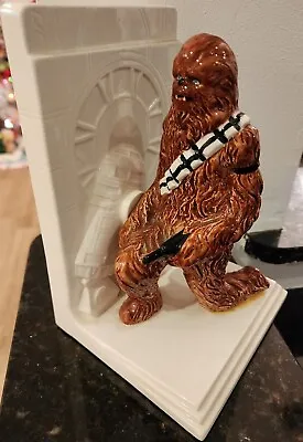 Rare Star Wars Sigma Chewbacca R2D2 Darth Vader Ceramic Bookends • $139.99