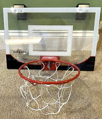 Goaliath Over The Door Mini Basketball Hoop 8” Diameter Rim Plexiglass No Ball • $19.95