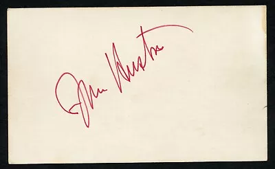 John Huston D1987 Signed Autograph Vintage 3x5 Actor The Maltese Falcon BAS Cert • $250