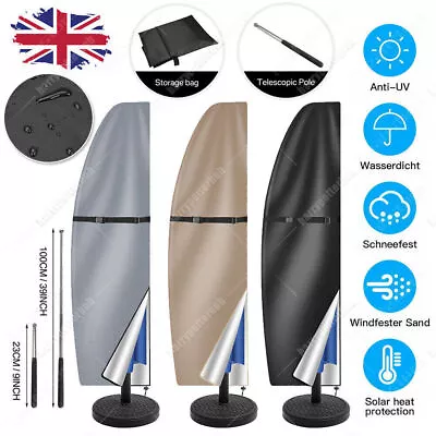 £7.59 • Buy Waterproof Parasol Banana Umbrella Cover Cantilever Outdoor Garden Patio Shield