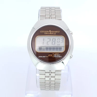 $526.75 • Buy 1975 Nos Citizen Crystron Lc 4-095448 Vintage Digtal Watch Japan