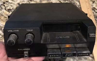 Vintage 80’s Craig Auto Vehicle Cassette Deck Player. Free Shipping! • $29.99