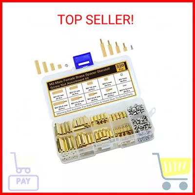 Csdtylh 320Pcs M3 Motherboard Standoffs&Screws&Nuts Kit Hex Male-Female Brass S • $21.37