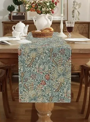 William Morris Table Runner 72 X 13 Inches Linen Blend Uk Seller • £14