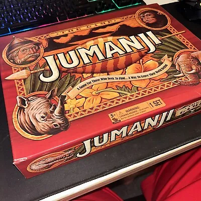 Deluxe Jumanji Classic Retro Board Game Real Wooden Box Toys Puzzle Family Party • $45
