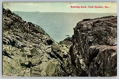 York Harbor Maine - Roaring Rock - Vintage Postcard - Posted • $12.74