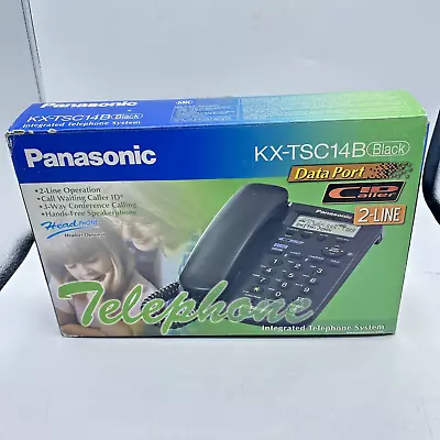Panasonic 2-Line Integrated Phone With Call Waiting Caller ID - VGC (KX-TSC14/B) • $119.96