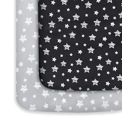 Pack N Play Playard Fitted Sheets Soft Mini Crib Mattress Sheets 39 X27  2 Pack • $19.99