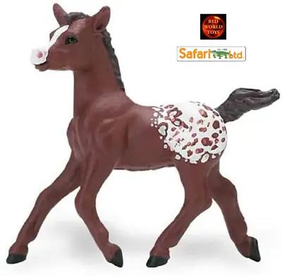 £5.99 • Buy Appaloosa Foal Horse Toy Model Figure By Safari Ltd 230329 Cake Topper Brand New