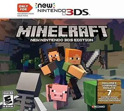 Minecraft For New Nintendo 3DS - Nintendo 3DS - TESTED • $22