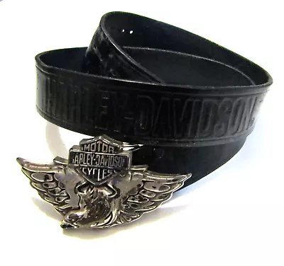 Motor Harley Davidson Cycles Mens Leather Belt 1.5*34 To 42 In • $32.19