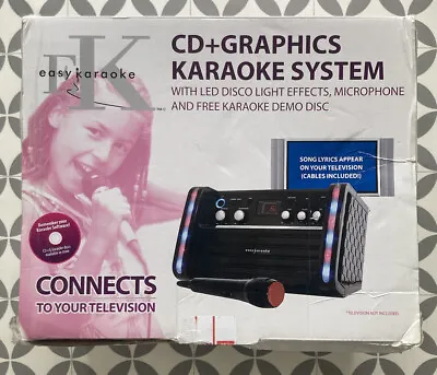 CDG Easy Karaoke Machine EKS-212 Boxed With Microphone. Tested • £40