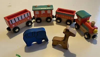 £0.99 • Buy Janod Wooden Toy Train Circus Set, Magnetic, Lightly Used, Excellent Condition