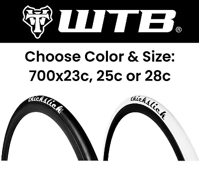 WTB Thickslick Comp 700c Slick Road Bike Tire White  Black 700x23 700x25 700x28 • $29.05