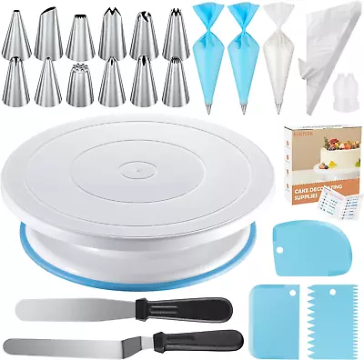 71Pcs Cake Decorating Supplies Kit Cake Decorating Set With Cake Turntable 12  • £27.85