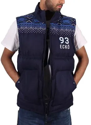 Ecko Men's Gilet Quilted Padded Sleeveless Aldgate Body Warmer New Hip Hop Era • $62.34