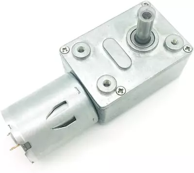 12V 6Rpm DC Worm Gear Motor 25 Kg.Cm High Torque Low Speed Mini Turbine Worm 6-2 • $21.60