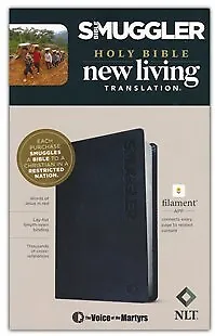 NLT Bible Smuggler Bible Charcoal Gray Imitation Leather • $41.56