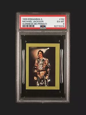 1999 Edigamma Guinness Dei Primati - Michael Jackson #152 - PSA 6 • $20