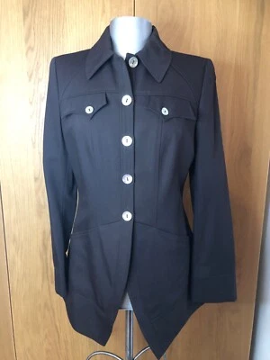 £149.99 • Buy Christian Lacroix Bazar Brown 100% Wool Blazer Size 40 UK 12 BNWT
