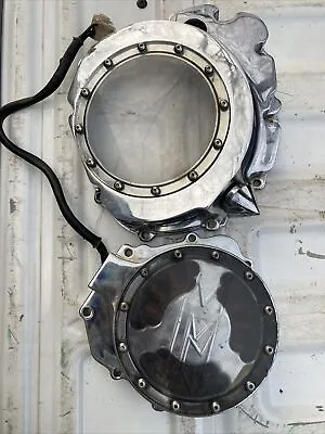 Chrome Engine Clutch Cover & Magneto Cover For Suzuki 07-08 GSXR 1000 Used • $165