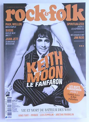 Rock And Folk No 614 Oct 2018 Keith Moon Paul Weller Suede Joan Jett Jim Reid • £5.13