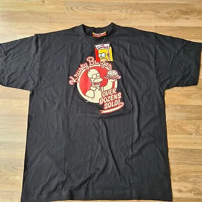 The Simpsons 2005 T Shirt Homer Krusty Burger Large • £16.99