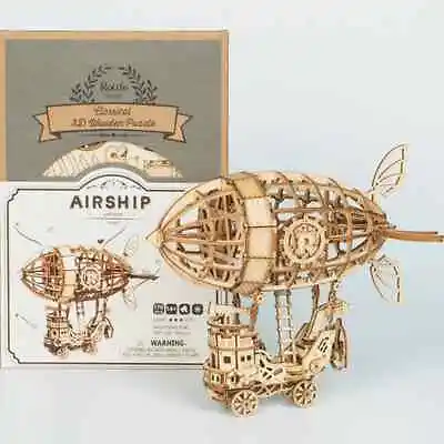 Robotime Rolife 3d Wooden Puzzle Model Airship • £10