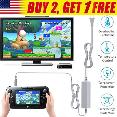 Charger For Nintendo Wii U Gamepad Charging AC Adapter Power Supply Wall Plug • $8.59