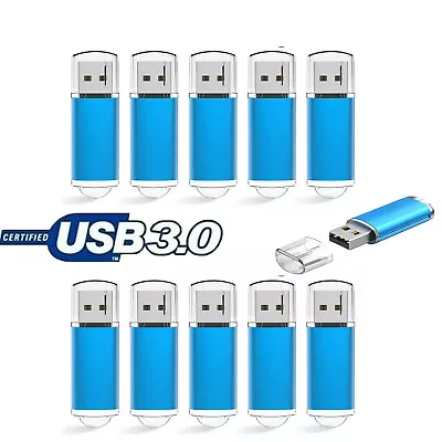 32GB USB 3.0 Flash Drive Memory Stick Swivel Pen Drive Storage 5Pack/10Pack • $39.99