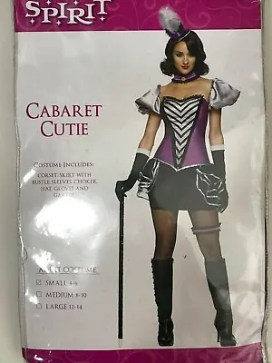 Cabaret Cutie Moxie Moxxy Roaring 20's Can Can Sexy Costume Size Small 4-6 • $12.50