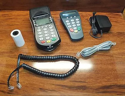 Hypercom (T4205) Credit Card Terminal With (P1300) Pin Pad Bundle **READ**  • $46.08