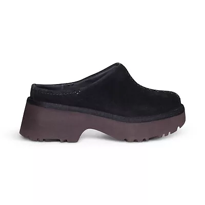 Ugg New Heights Clog Black Suede Slip On Women's Shoes Size Us 7/uk 5 New • $112.99