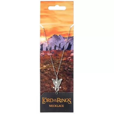 The Lord Of The Rings Silver Plated Evenstar Necklace Birthday Official Product • £14.99