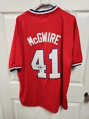 Mark McGwire Signed Autographed Team USA #41 XL Jersey JSA COA • $179.99