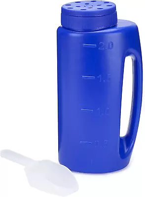 Katai 2L Hand Held Spreader In Blue. Adjustable Hole Size For Seed Fertiliser • £13.18