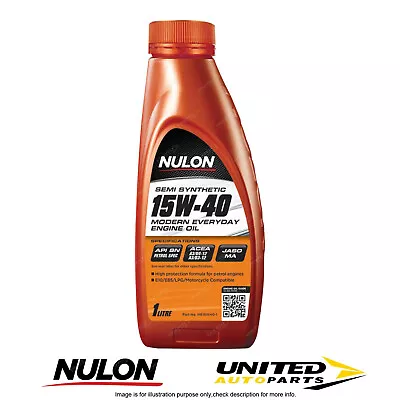 NULON Semi Synthetic 15W-40 Engine Oil 1L For VANDEN-PLAS Princess R 4.0L • $30.79