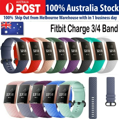 $9.99 • Buy Fitbit Charge 3 4 Durable Bracelet Accessories Wrist Band Straps For Strap Belt 