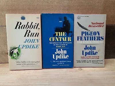 Rabbit Run The Centaur Pigeon Feathers John Updike Lot Of 3 Vintage Paperbacks • $8.95