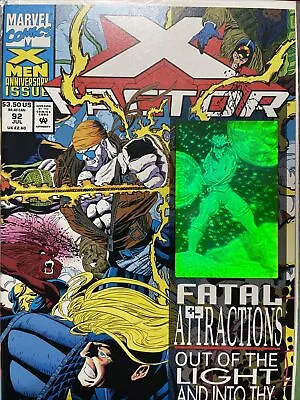 X-Factor #92 Marvel Comics 1st Appearance Of Exodus Hologram Cover • $5