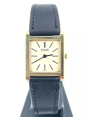 LADIES PIAGET  YELLOW GOLD 18K MANUAL - REF 4154 - CIRCA 80s VINTAGE • $1400