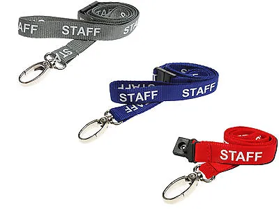 Neck Strap Lanyard ID Card Holder - STAFF & Safety Breakaway Metal Clip NHS Lot • £79.99