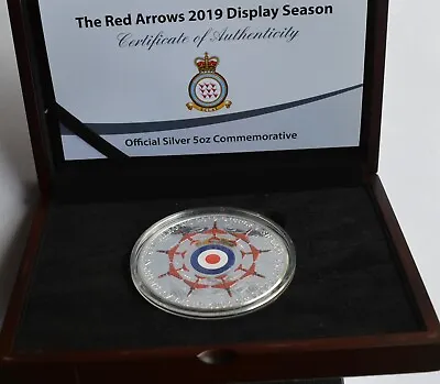 Red Arrows 2019 Display Season Silver 5oz Commemorative COA • £189.95