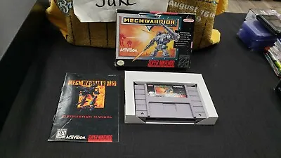 Cib Mechwarrior Super Nintendo Snes Video Game Complete In Box W/ Protector • $119.99