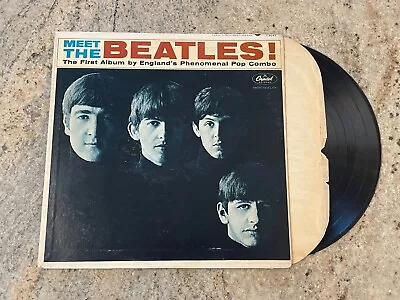 Vintage 12  Vinyl Record -  Meet The Beatles - The First Album W/ Hold Your Hand • $17.99