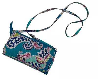 Vera Bradley 54  Strap Convertible Crossbody Wallet Clutch Blue • $9.99