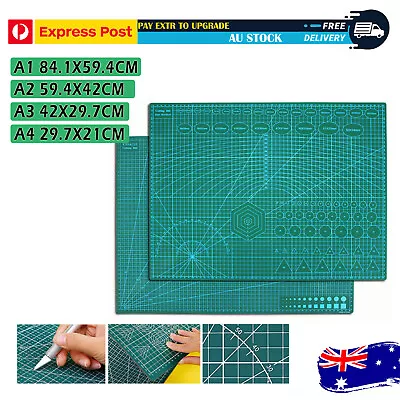 Cutting Mat Self Healing Doubleside Art Craft DIY Hobby Cutting Board PVC A1A2A3 • $10.99