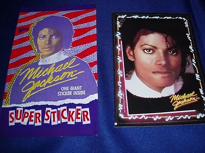 Michael Jackson Topps 1984 Super Sticker Card # 12 New/Sealed • $4.75